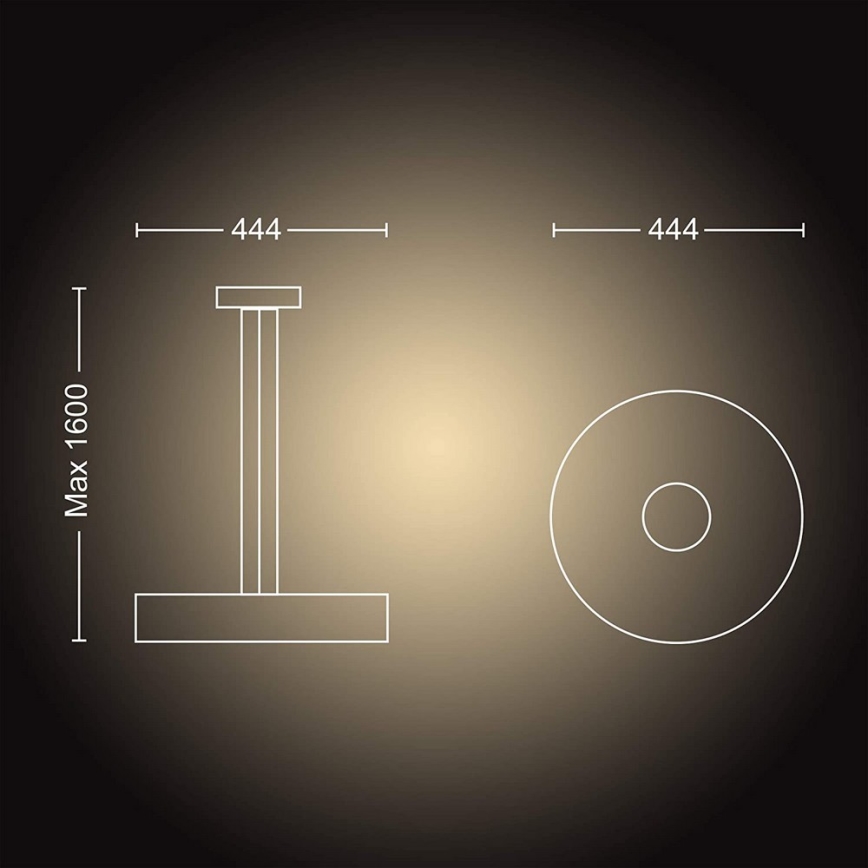 Philips - LED Димируем висящ полилей Hue FAIR LED/33,5W/230V + дистанционно управление