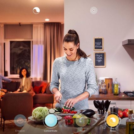 Philips - LED димируема лампа Hue WELLNESS 1xE27/8,5W/230V + дистанционно управление