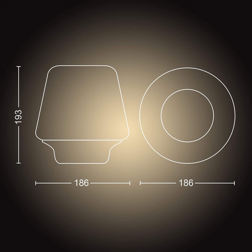 Philips - LED димируема лампа Hue WELLNESS 1xE27/8,5W/230V + дистанционно управление