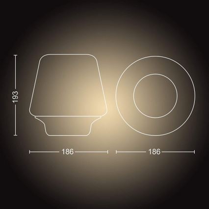 Philips - LED Димируема лампа Hue WELLNESS 1xE27/8,5W/230V + дистанционно