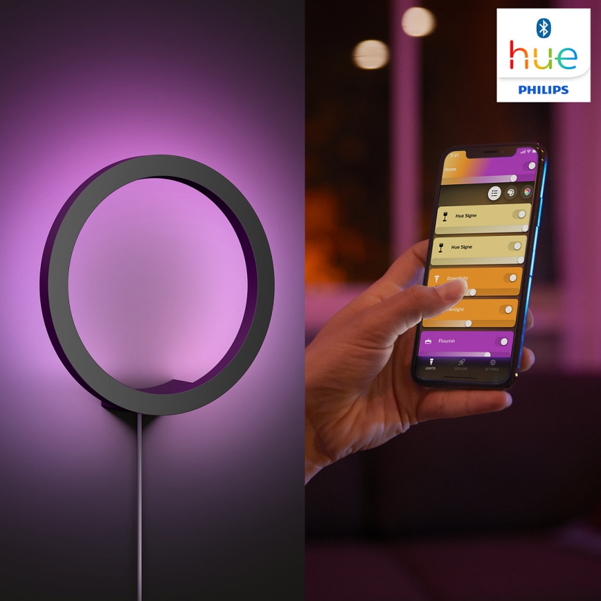 Philips - LED RGBW Димируем аплик Hue SANA White и Color Ambiance LED/20W/230V