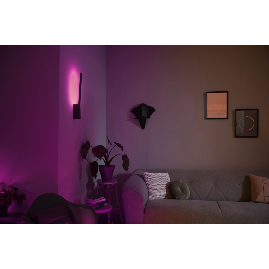 Philips - LED RGBW Димируемо стенно осветително тяло Hue LIANE White And Color Ambiance LED/12W/230V