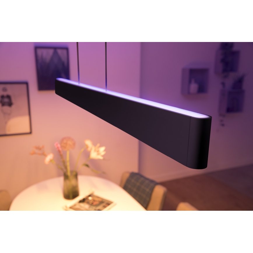 Philips -  LED RGBW Димируем пендел Hue ENSIS White And Color Ambiance 2xLED/39W/230V