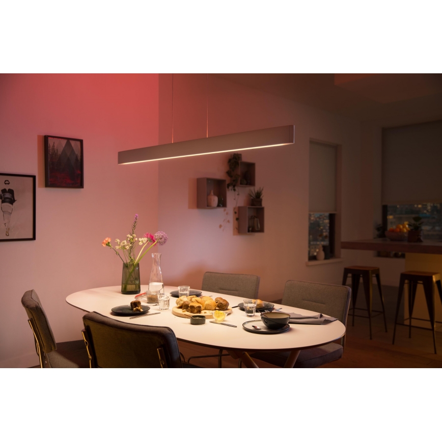 Philips - LED RGBW Димируем пендел Hue ENSIS White And Color Ambiance 2xLED/39W/230V