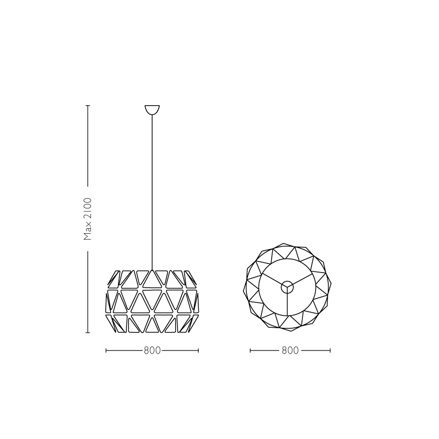 Philips - Таванна Висящи лампи E27/60W/230V