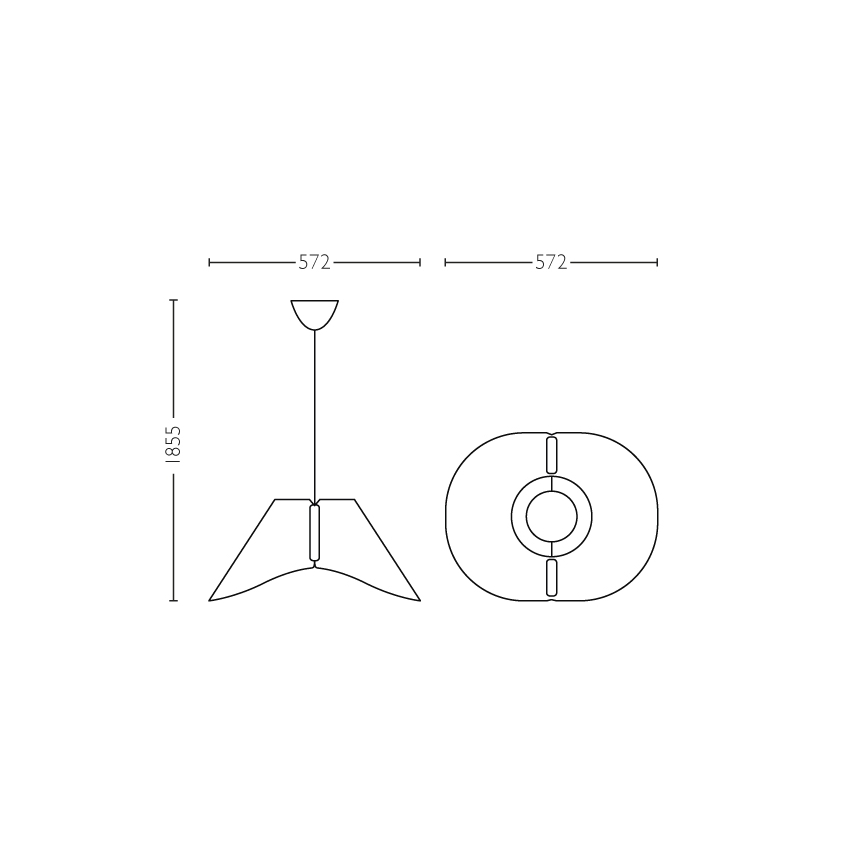 Philips - Висящ полилей E27/60W/230V