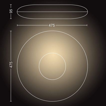 Philips - LED Димируема лампа Hue CHER LED/33,5W/230V + дистанционно управление