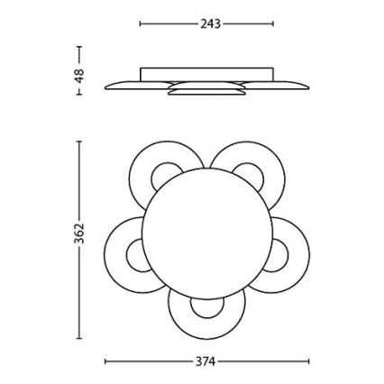 Philips 40970/48/16 - LED Димируема лампа VAGA 6xHighPower LED/2,5W/230V