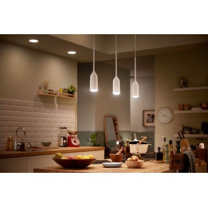 Philips - LED Димируем висящ полилей Hue DEVOTE 1xE27/9,5W/230V