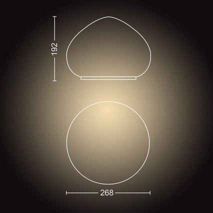 Philips - LED Димируема лампа Hue WELLNER 1xE27/8,5W/230V + дистанционно