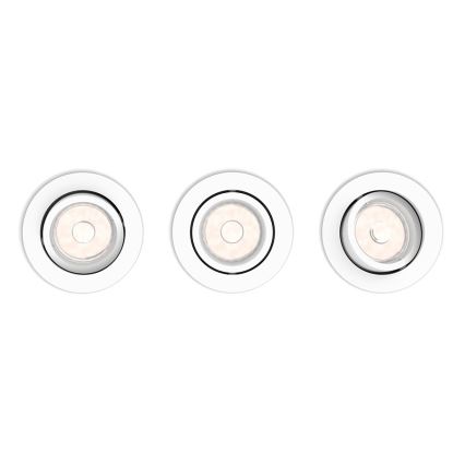 Philips - Комплект 3x Таванна лампа 1xGU10/5,5W/230V