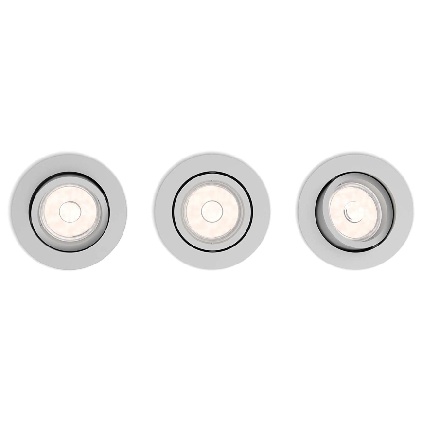 Philips - К-кт 3бр. LED лунички 1xGU10/4,6W/230V