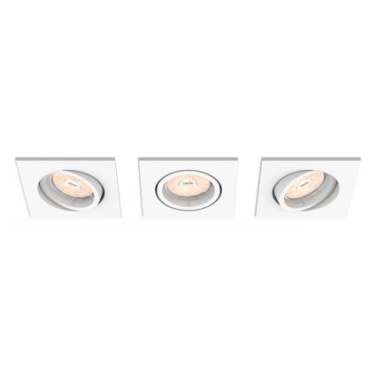 Philips - К-кт 3x Лампа за вграждане 1xGU10/5,5W/230V