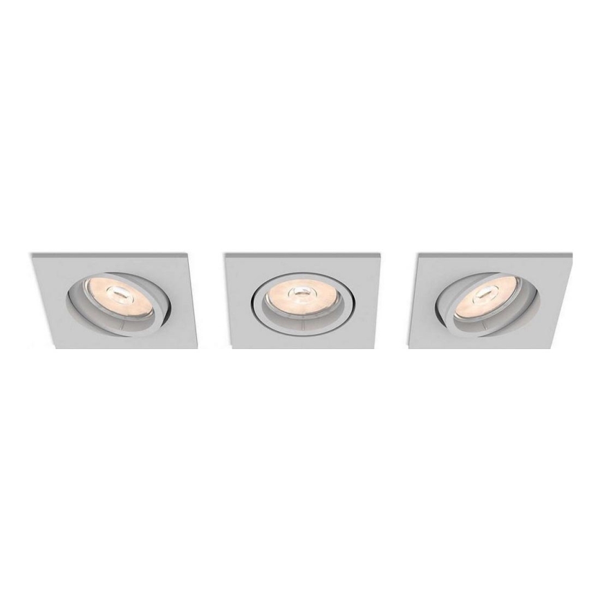 Philips 50193/87 / PN - КОМПЛЕКТ 3x Таванна светлина ENNEPER 1xGU10 / 5,5W / 230V