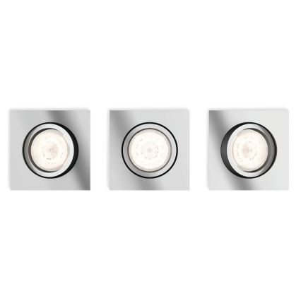 Philips 50393/11 / P0 - 3xLED КОМПЛЕКТ Осветително тяло SHELLBARK 3xLED / 4,5W / 230V