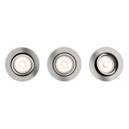 Philips - Комплект 3x Осветление за окачен таван 1xGU10/5,5W/230V