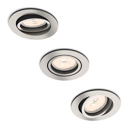 Philips - Комплект 3x Осветление за окачен таван 1xGU10/5,5W/230V