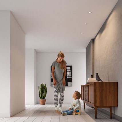 Philips 50393/31/PN - КОМПЛЕКТ 3x Вградено осветление за окачен таван DONEGAL 3xGU10/5,5W/230V