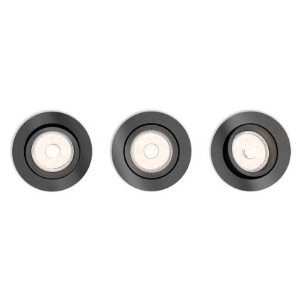 Philips - Комплект 3x Осветление за окачен таван 1xGU10/5,5W/230V