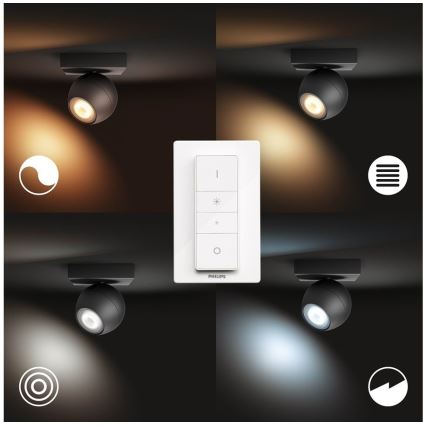 Philips - LED Димируем спот Hue BUCKRAM 1xGU10/5W/230V