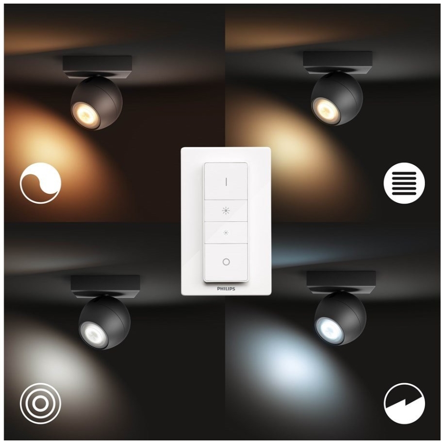Philips - LED Димируем спот Hue BUCKRAM 1xGU10/5W/230V