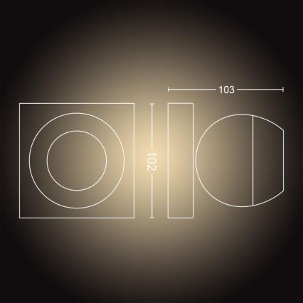 Philips - LED Димируем спот Hue BUCKRAM 1xGU10/5W/230V