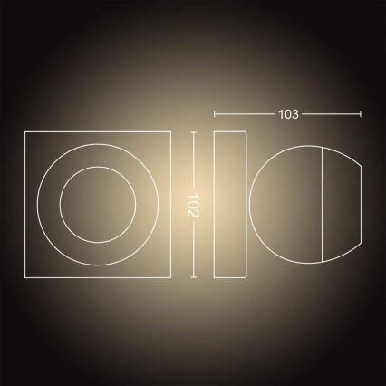 Philips - LED Димируем спот Hue BUCKRAM 1xGU10/5W/230V