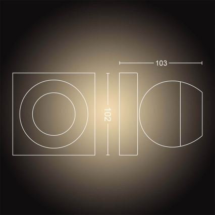 Philips - LED Димируем спот Hue BUCKRAM 1xGU10/5W/230V