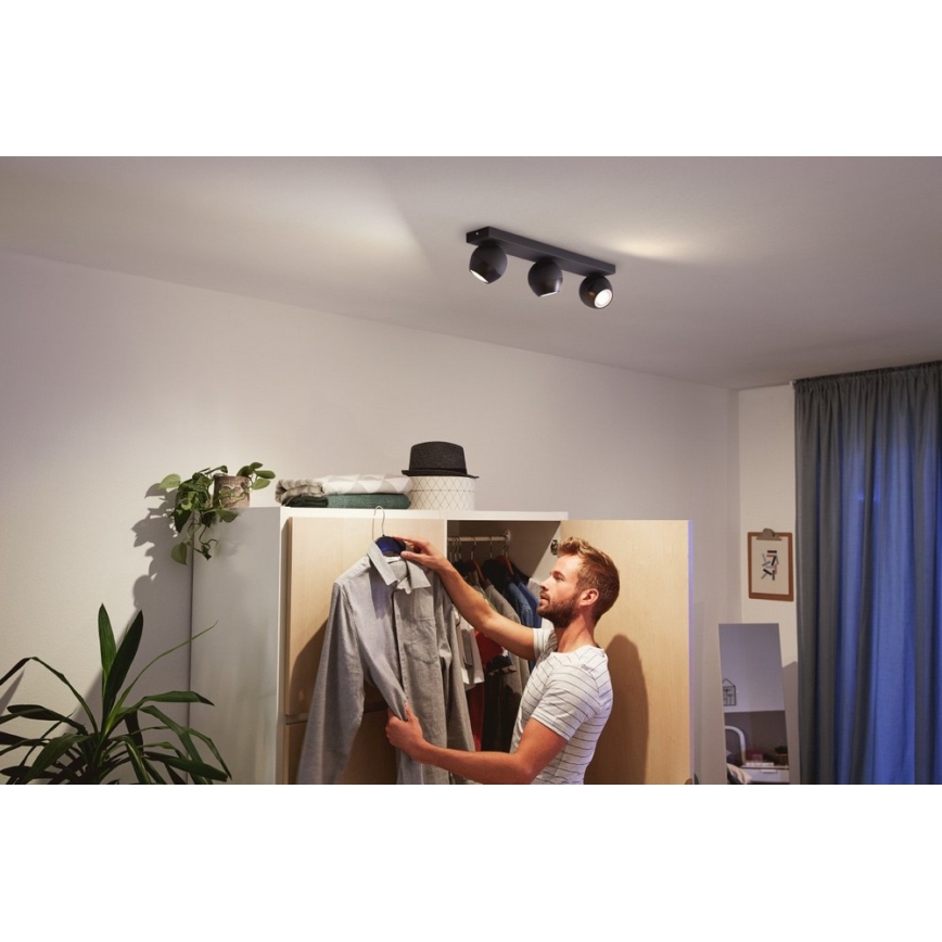 Philips - LED Димируем спот Hue BUCKRAM 3xGU10/5W/230V