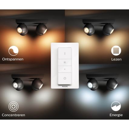 Philips - LED Димируем спот Hue BUCKRAM 4xGU10/5W/230V