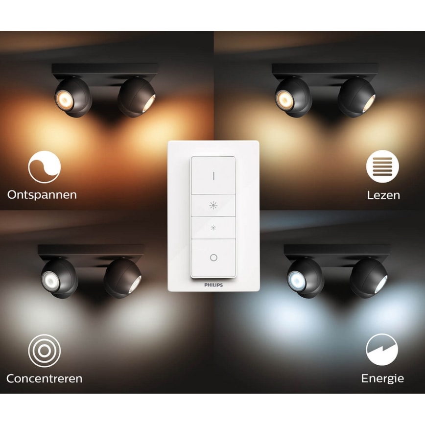 Philips - LED Димируем спот Hue BUCKRAM 4xGU10/5W/230V