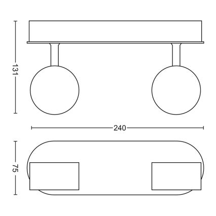 Philips - LED Димируем спот 2xLED/4,5W/230V