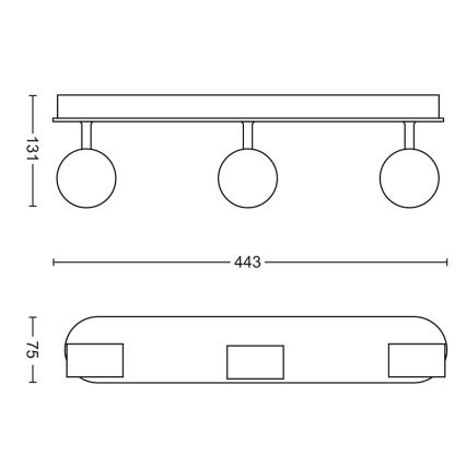 Philips - LED Димируем спот 3xLED/4,5W/230V