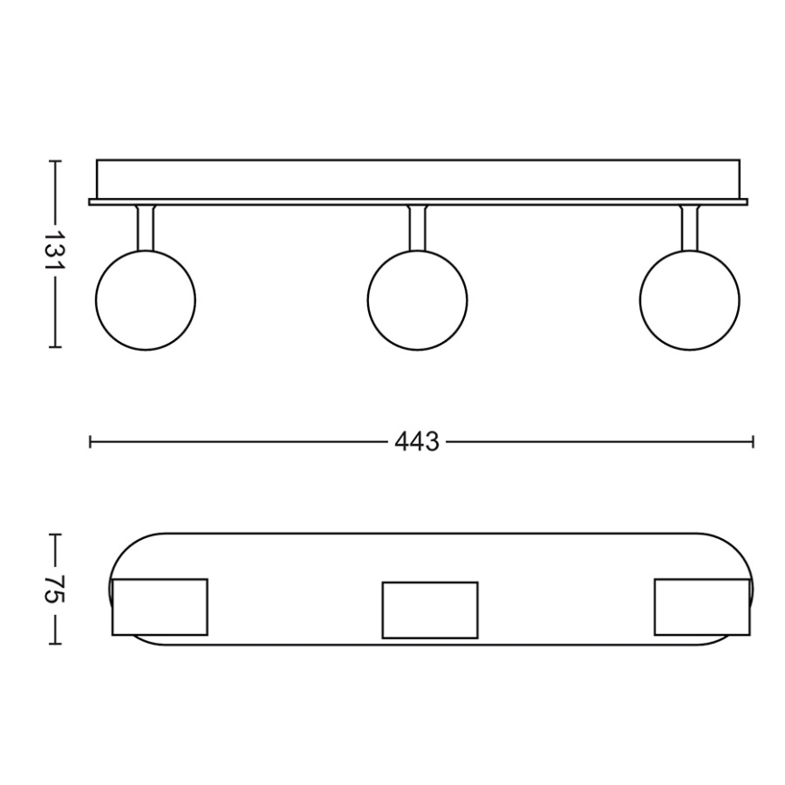 Philips - LED Димируем спот 3xLED/4,5W/230V