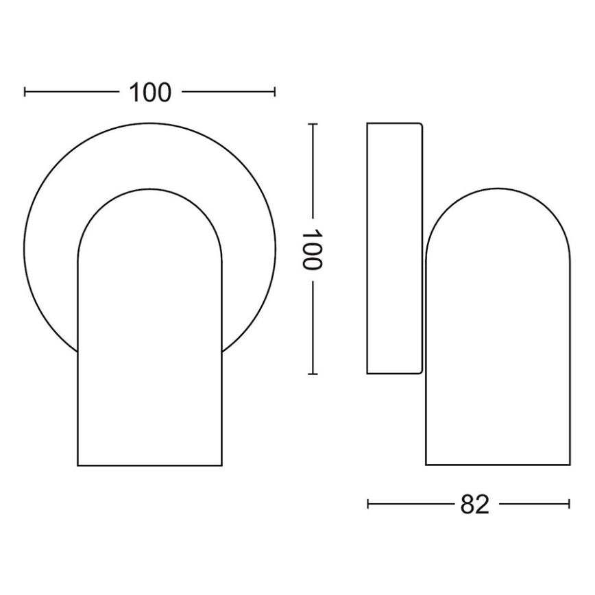 Philips - Точково осветително тяло 1xGU10/5,5W/230V