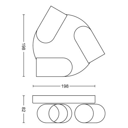 Philips - Спот 3xGU10/5,5W/230V