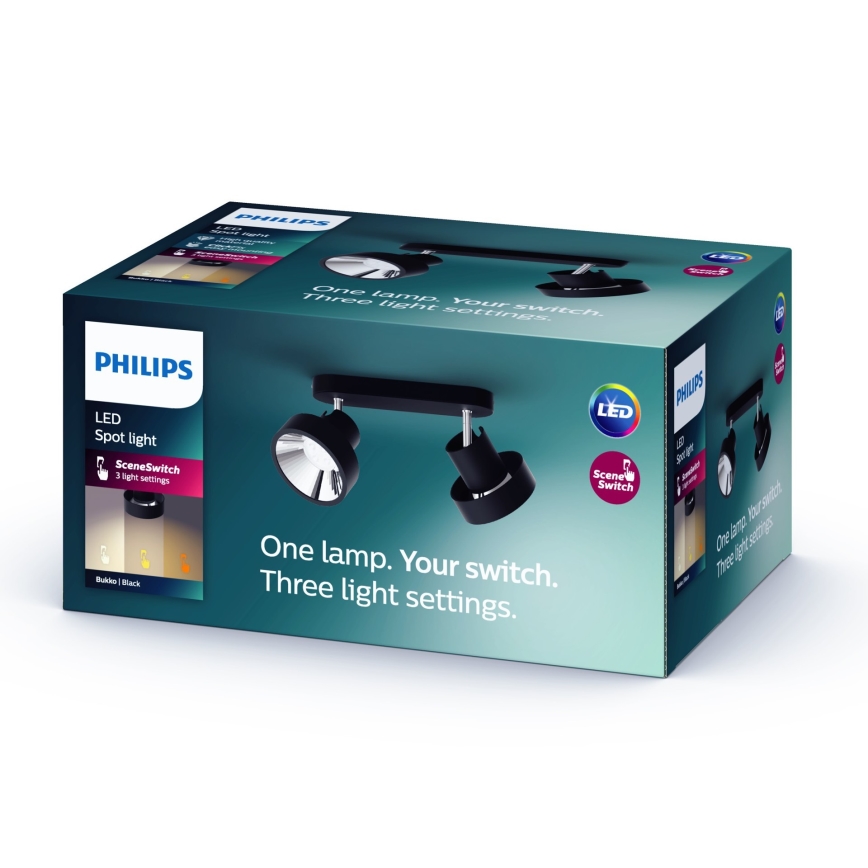 Philips 50602/30/P0 - LED Димируем спот BUKKO 2xLED/4,5W/230V