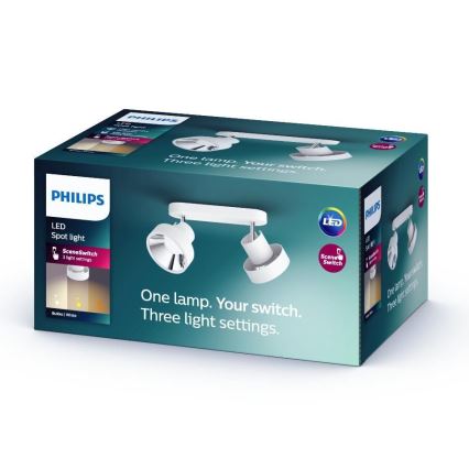 Philips 50602/31/P0 - LED Спот BUKKO 2xLED/4,5W/230V
