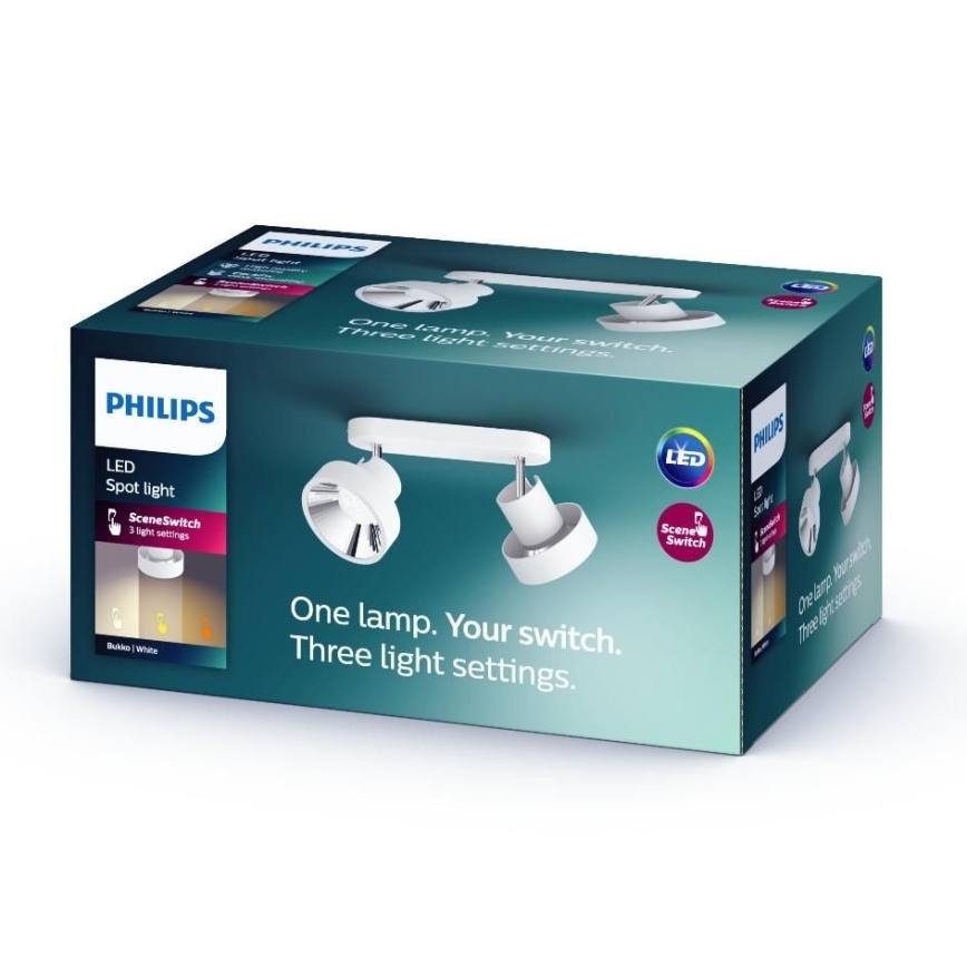 Philips 50602/31/P0 - LED Спот BUKKO 2xLED/4,5W/230V