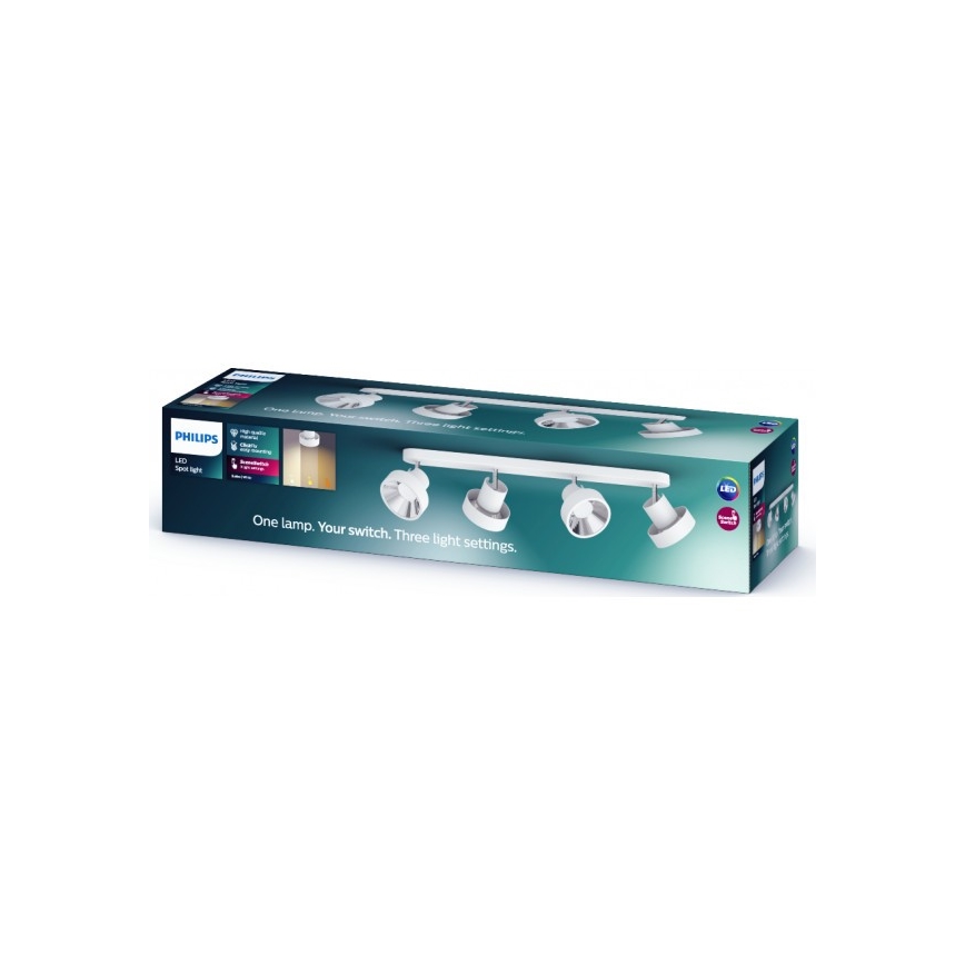Philips 50604/31/P0 - LED Спот BUKKO 4xLED/4,3W/230V