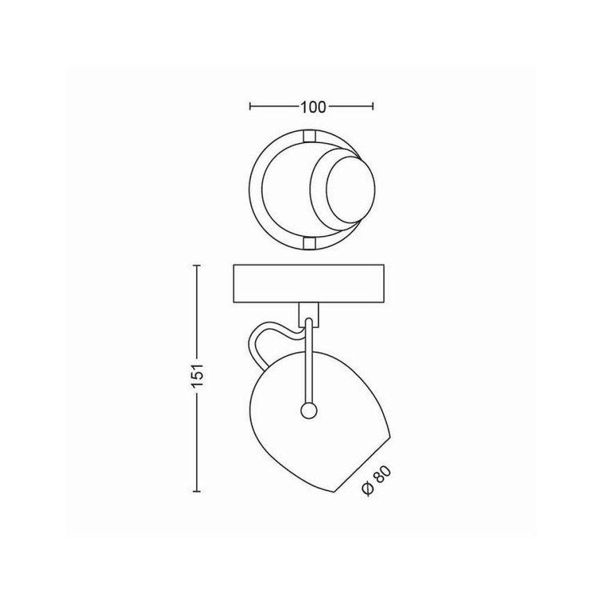 Philips 50611/30/P0 - LED Спот RIVANO LED/4,3W/230V