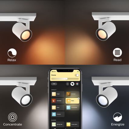 Philips - LED RGBW Димируем спот Hue ARGENA 2xGU10/5,7W/230V