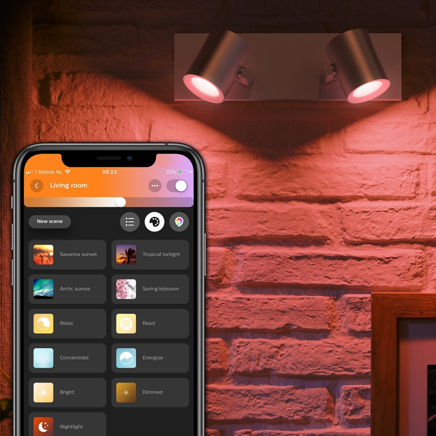 Philips - LED RGBW Димируем спот Hue ARGENA 2xGU10/5,7W/230V