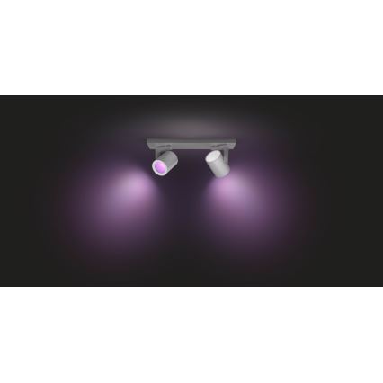 Philips - LED RGBW Димируем спот Hue ARGENA 2xGU10/5,7W/230V