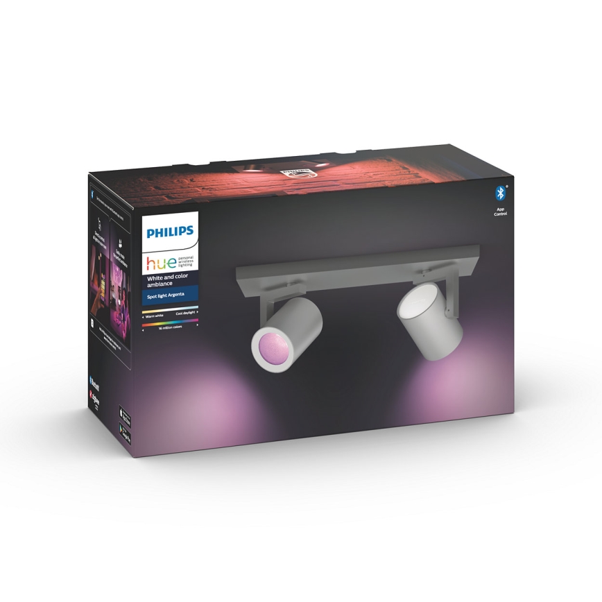 Philips - LED RGBW Димируем спот Hue ARGENA 2xGU10/5,7W/230V