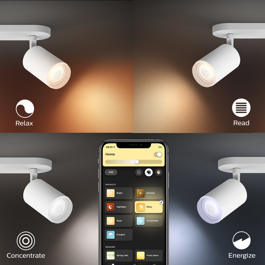 Philips - LED RGBW Димируем спот Hue FUGATO 2xGU10/5,7W/230V