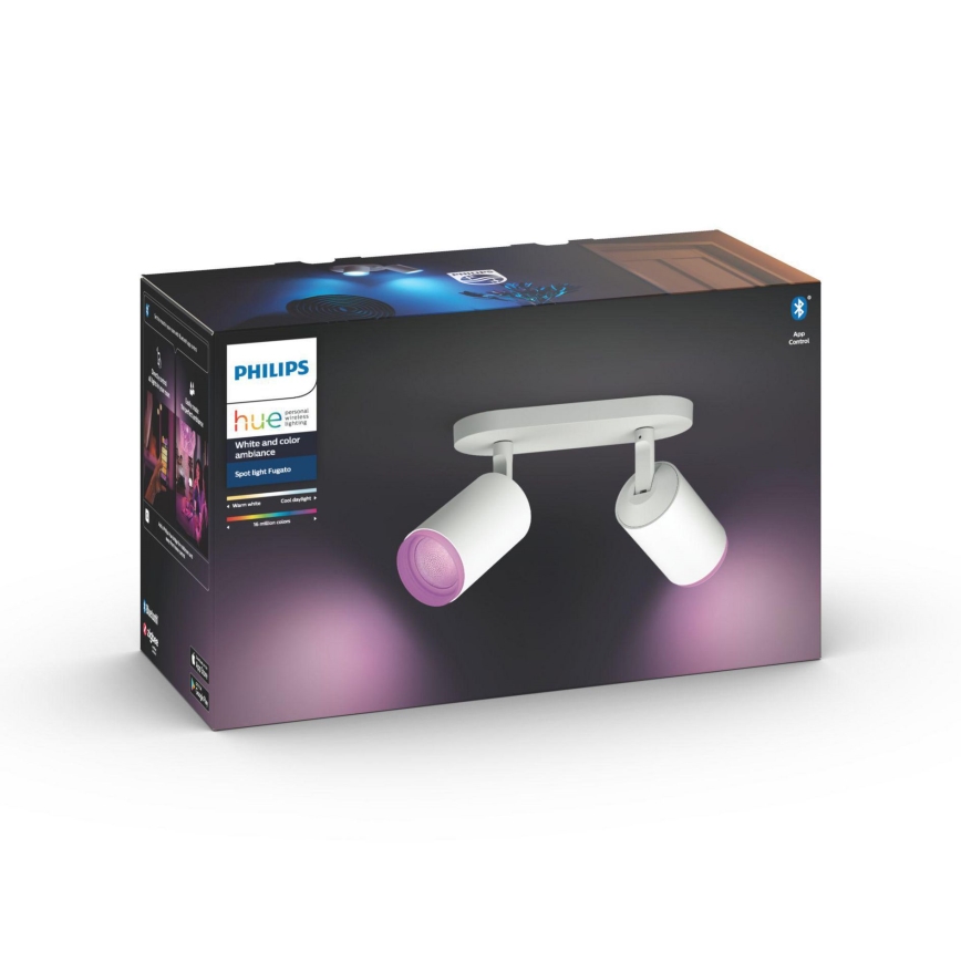 Philips - LED RGBW Димируем спот Hue FUGATO 2xGU10/5,7W/230V