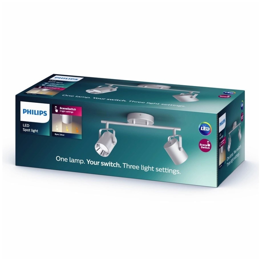 Philips 50662/14/P0 - LED Спот BYRE 2xLED/4,3W/230V 2200/2500/2700K