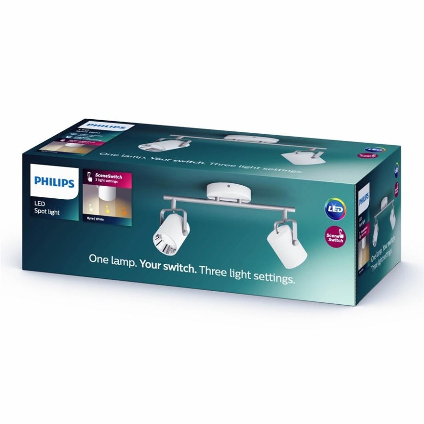 Philips - LED Спот 2xLED/4,3W/230V 2200/2500/2700K