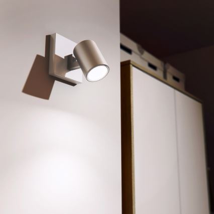 Philips 53090/48/16 - Точково осветително тяло RUNNER сребърна 1xGU10/35W/230V